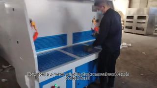 Τραπέζι λείανσης μετάλλων με εξαγωγή σκόνης